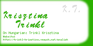 krisztina trinkl business card